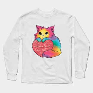 Kitty Is My Valentine Long Sleeve T-Shirt